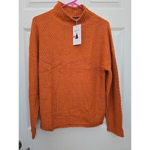 Zesica Burnt Orange Size Small Women's Sweater